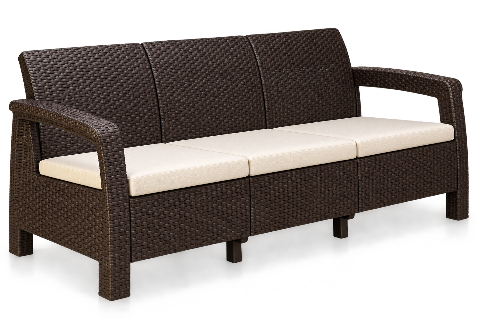 NILKAMAL GOA 3 SEATER WITH CUSHION