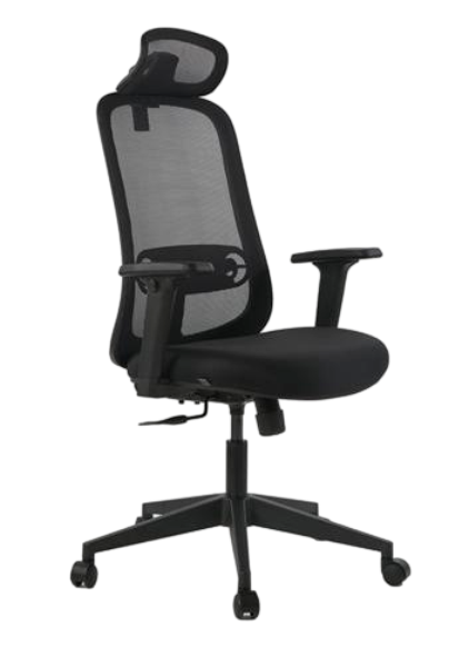 Zoom HB Black Chair – High Back Ergonomic Chair