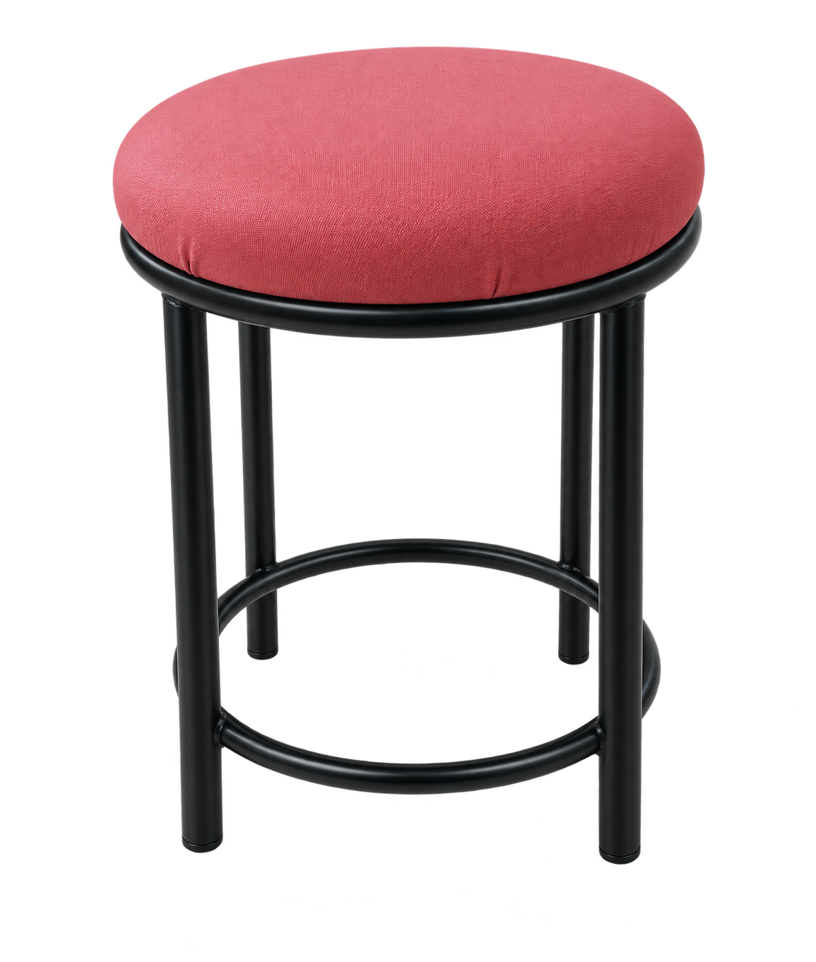 CUSHION STOOL WITH METAL LEG